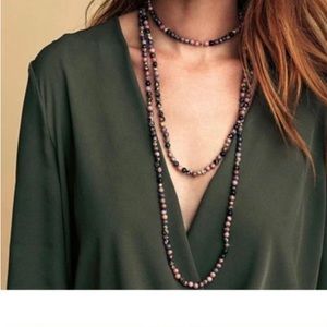 Gorjana beaded wrap necklace